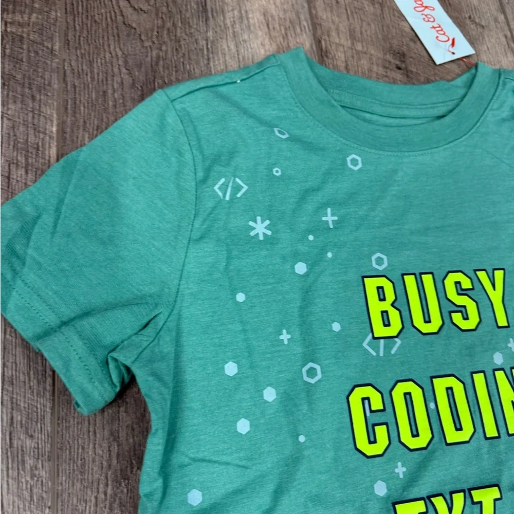 Cat + Jack Kids‎ Teal Coding Tshirt